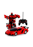 Rc Transformer Lamborghini Car Toy Remote Control Rechargeable 2 IN 1 Robot Car