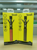 Multi Functional 9 in 1 Travel Cable Kit Stick Budi ,Black