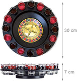 Casino Party Glasses Game Spin & Shot Roulette Wheel Drinking Set for Adults 18+