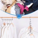 Space Saver Saving Wonder Metal Magic 5 set Clothes Closet Organize Hook UK