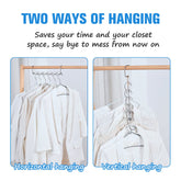 Space Saver Saving Wonder Metal Magic 5 set Clothes Closet Organize Hook UK