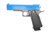 Galaxy G6 M1911 Full Metal Pistol BB Gun in blue